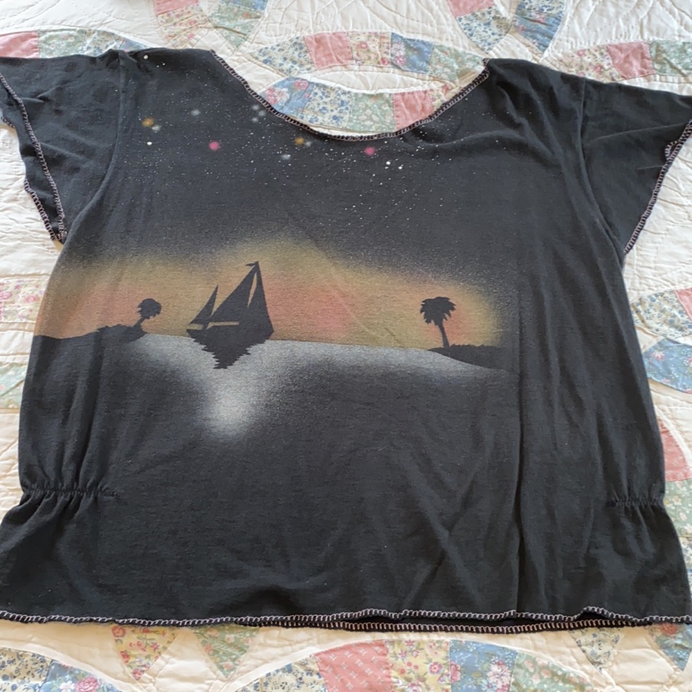 Disney Typhoon Lagoon! Up-Cycled Cover Up off shoulder 🤩🤩size XL - Picture 6 of 6